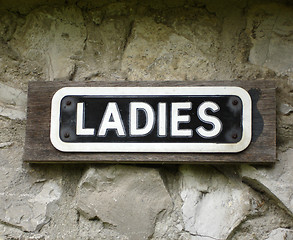 Image showing Ladies Toilet Sign