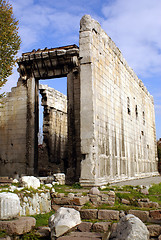 Image showing Wall of Roman temple Augustus