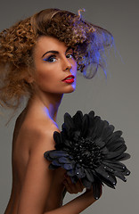 Image showing lovely woman with fasionable hair