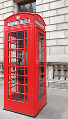 Image showing London telephone box