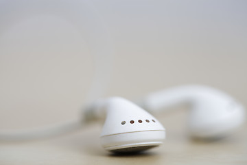 Image showing Modern earphones