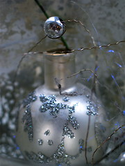 Image showing Silver christmas tree-ornament