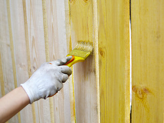 Image showing Wooden fence