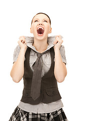 Image showing screaming teenage girl