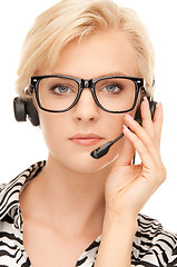 Image showing helpline operator