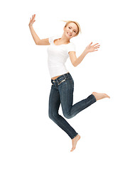 Image showing  happy and carefree teenage girl