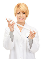 Image showing doctor with toothbrush