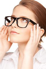 Image showing lovely woman in spectacles