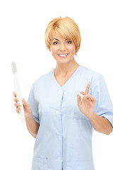 Image showing doctor with toothbrush