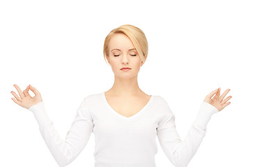 Image showing woman in meditation