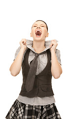 Image showing screaming teenage girl