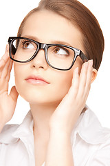 Image showing lovely woman in spectacles