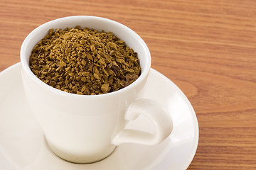 Image showing Instant coffee powder in a cup

