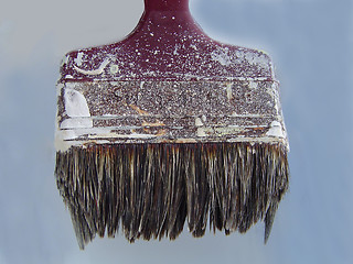 Image showing Close up of an Old Paintbrush