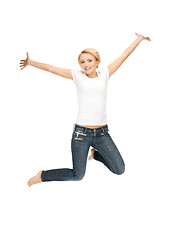 Image showing  happy and carefree teenage girl