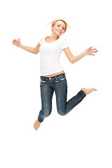 Image showing  happy and carefree teenage girl