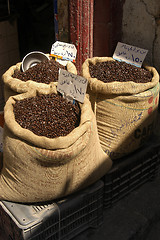 Image showing roasted coffee in the Old Town of Damascus