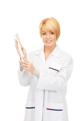 Image showing doctor with toothbrush