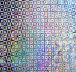 Image showing Patterns on a shiny metal lid