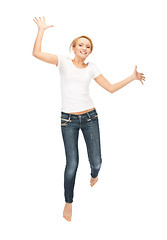 Image showing  happy and carefree teenage girl