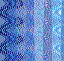 Image showing Wavy Lines - Blue toned background