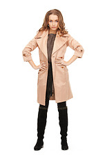 Image showing lovely woman in coat