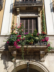 Image showing mediterranean balcony