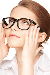 Image showing lovely woman in spectacles