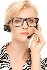 Image showing helpline operator