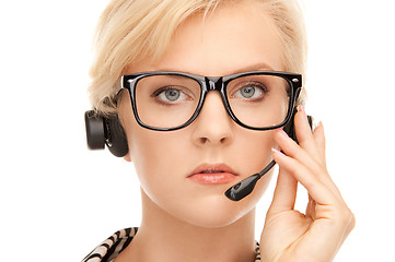 Image showing helpline operator