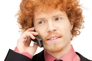 Image showing handsome man with cell phone