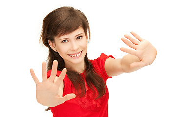 Image showing happy teenage girl