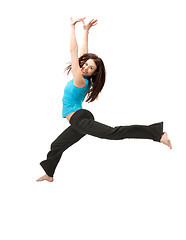 Image showing jumping sporty girl