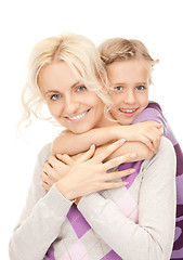 Image showing happy mother and little girl