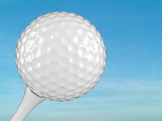 Image showing white golf balls