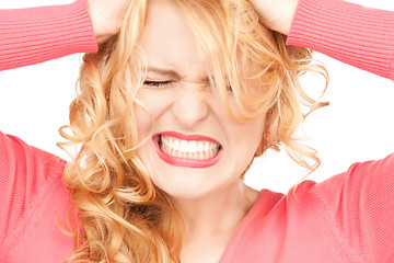 Image showing unhappy woman