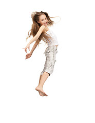 Image showing jumping teenage girl