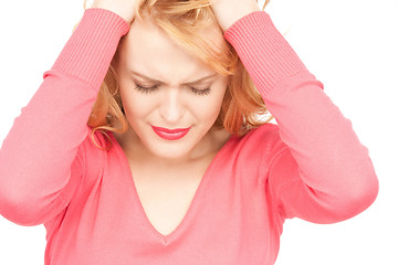 Image showing unhappy woman