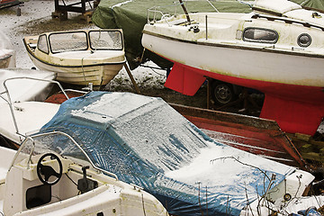 Image showing Boat storage