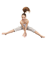 Image showing jumping teenage girl