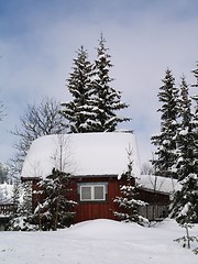 Image showing Cottage winter landscape 04.03.2007