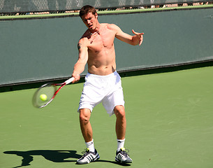 Image showing Marat Safin playing tennis