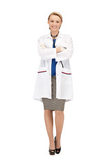 Image showing attractive female doctor with stethoscope