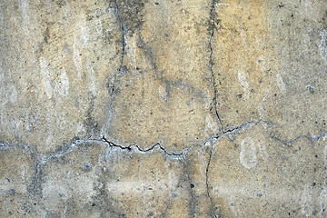 Image showing Grunge background: cracked concrete wall