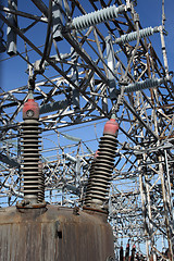 Image showing High voltage electricity plant