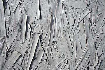 Image showing Gray painted peeling wood texture