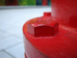 Image showing Closeup of a fire hydrant