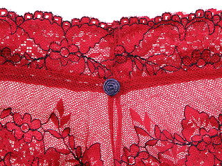 Image showing Red lace