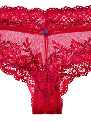 Image showing Red lacy panties