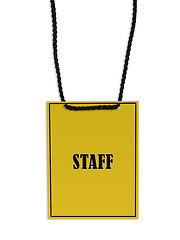 Image showing Staff backstage pass